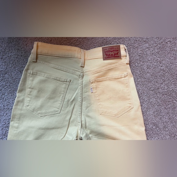 Levi’s 721 high rise skinny jeans yellow - Picture 5 of 9
